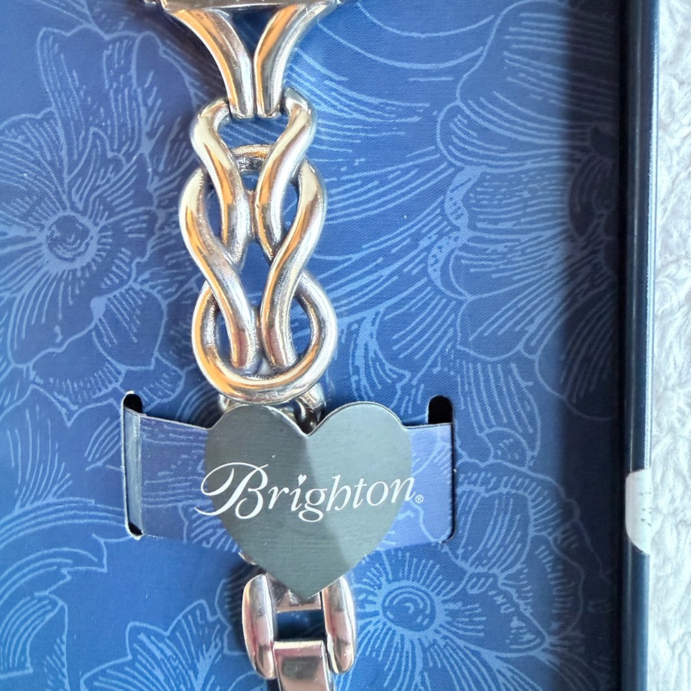 Brighton Silver-Tone Linked Bracelet Apple Watch Band - w/ metal case - Picture 4 of 6